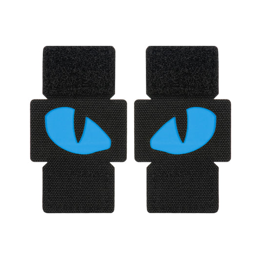 M-Tac patch Tiger Eyes Laser Cut Black/Blue