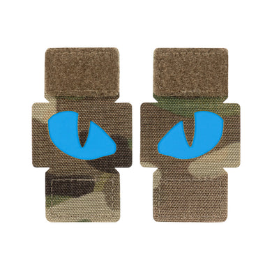 M-Tac patch Tiger Eyes Laser Cut Multicam/Blue