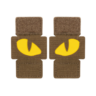 M-Tac Patch Tiger Eyes Laser Cut Coyote/Yellow