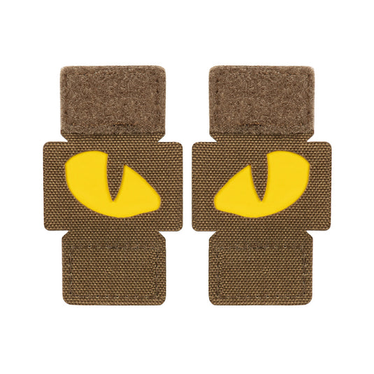 M-Tac Patch Tiger Eyes Laser Cut Coyote/Yellow