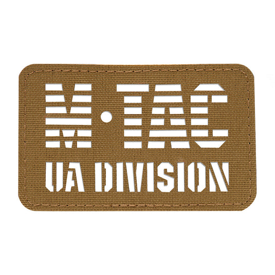 M-Tac patch UA Division end-to-end Laser Cut Coyote