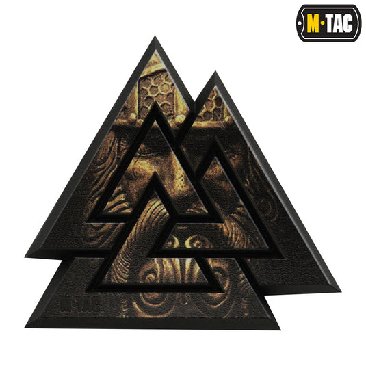 M-Tac patch Valknut 3D PVC Black/Coyote