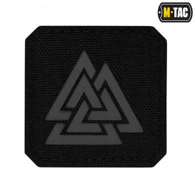 M-Tac patch Valknut Laser Cut Black/Grey