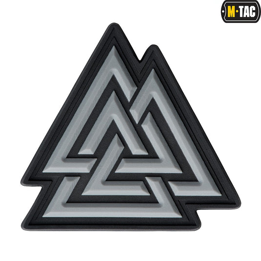 M-Tac patch Valknut PVC black/grey