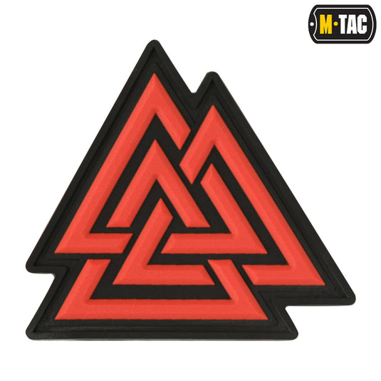 M-Tac patch Valknut PVC black/red