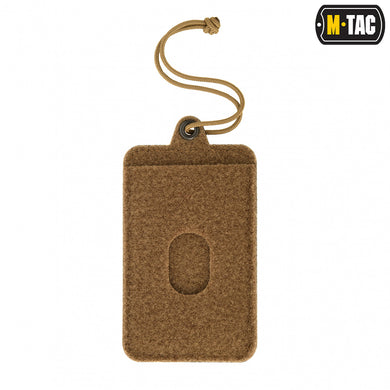 M-Tac Tactical Badge Holder Hook Surface Hanging ID Card Case Coyote