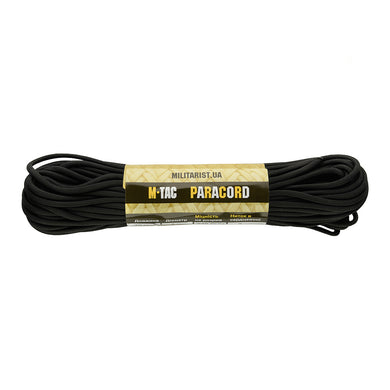 M-Tac paracord 550 type III Black 30m