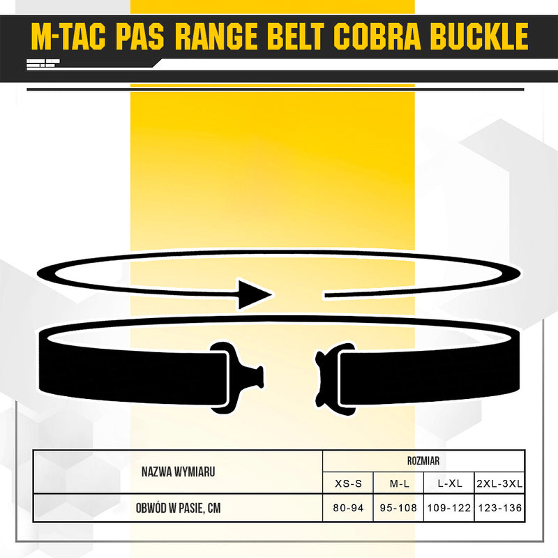 Laadige pilt galerii vaatajasse, M-Tac Range Belt Cobra Buckle Black
