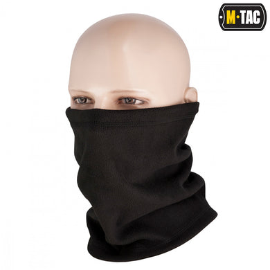 M-Tac fleece neck gaiter 1/2 with drawstring Black