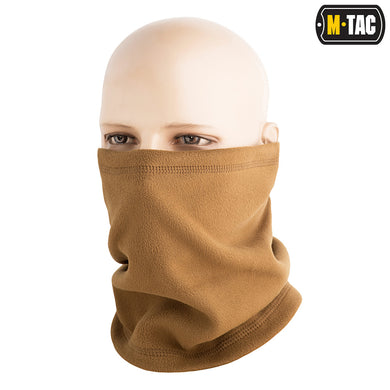 M-Tac fleece neck gaiter 1/2 with drawstring Coyote Brown