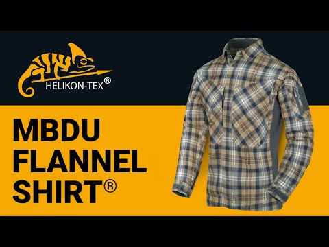 Load and play video in Gallery viewer, Helikon MBDU Flannel Slate Blue Checkered Shirt
