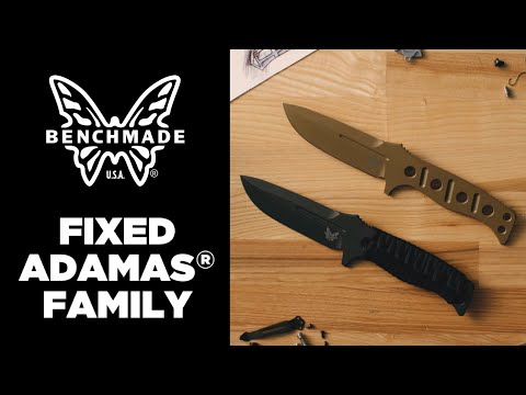 Load and play video in Gallery viewer, Benchmade Fixed Adamas 375BK-1 hiking knife
