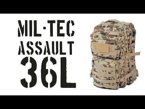 Load and play video in Gallery viewer, Mil-Tec Backpack Large Assault Pack 36 L 
