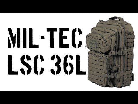 Load and play video in Gallery viewer, Mil-Tec Backpack Assault Laser Cut Large 36L 
