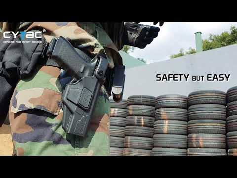 Laadige ja esitage video galeriivaaturis, CYTAC G3 Level III Glock 17 kabuur
