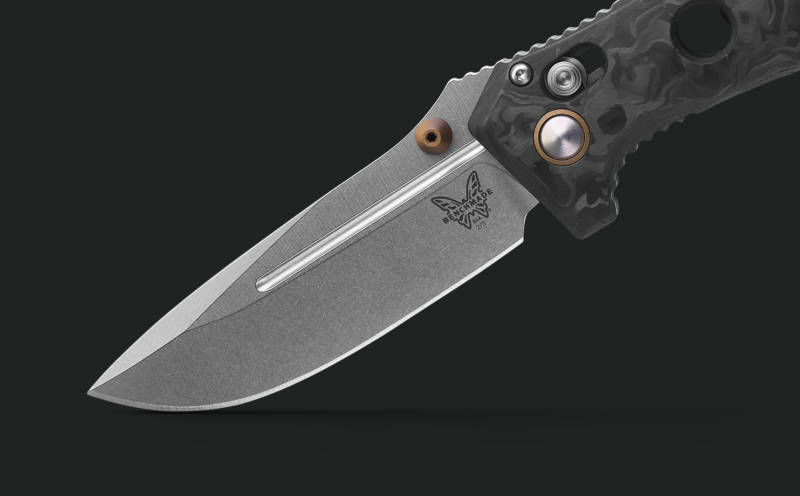 Load image into Gallery viewer, Benchmade MINI ADAMAS | MARBLED CARBON FIBER
