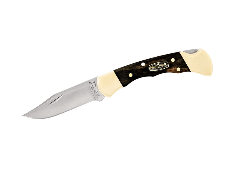 Load image into Gallery viewer, Folding knife Buck Folding Ranger Finger Grooved 50TH Edition Ebony
