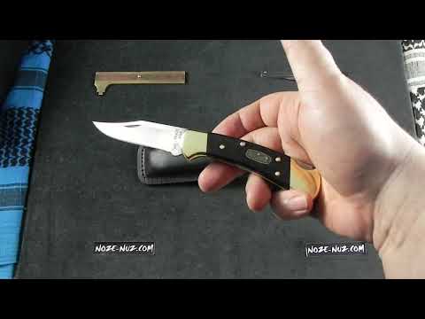 Load and play video in Gallery viewer, Folding knife Buck Folding Ranger Finger Grooved 50TH Edition Ebony

